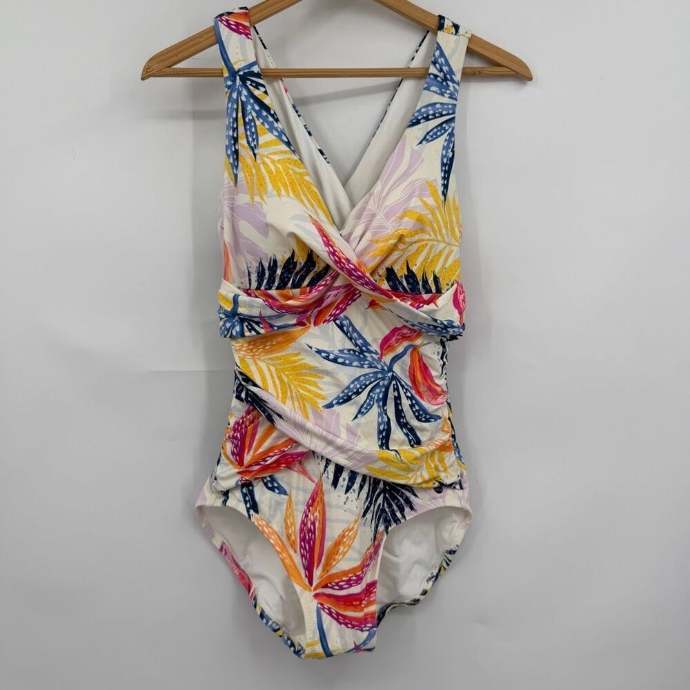 Calia by Carrie Underwood Seamed Power Sculpt One Piece Swimsuit Size 6